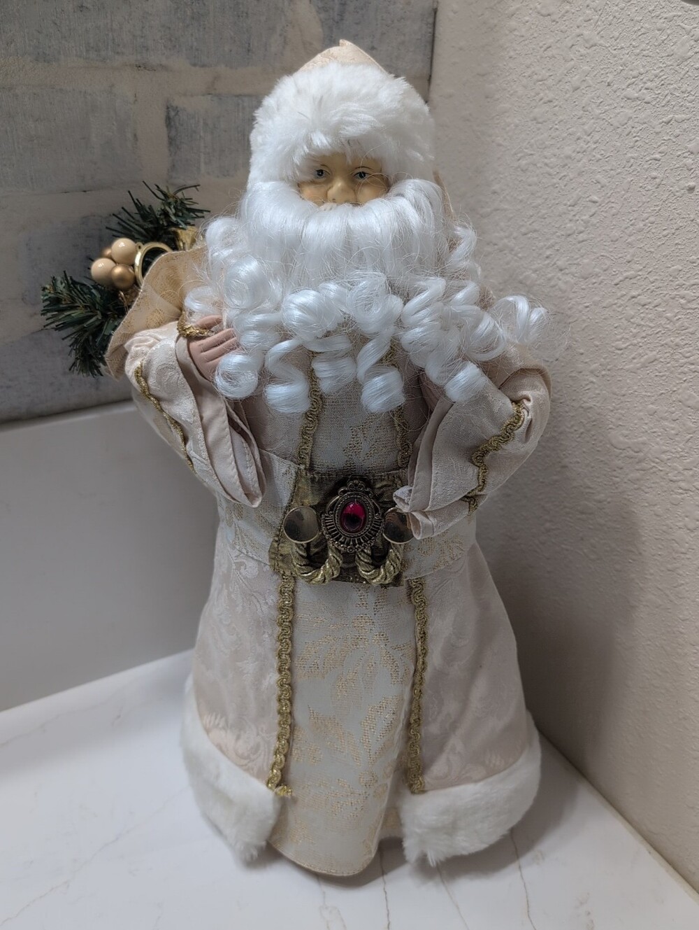 Vintage 19" Tall Santa Claus Table Top Decoration
